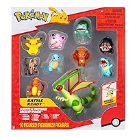 Pokémon Battle Figure Confezione da 10 - Una figura Flygon da 11,4 cm più nove figure
