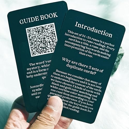 Miniatura 7 de Han Yu Bowen Tarjetas de oráculo de runa cartas de tarot de runa tarjeta de doble color baraja de cartas de tarot cartas de tarot para principiantes