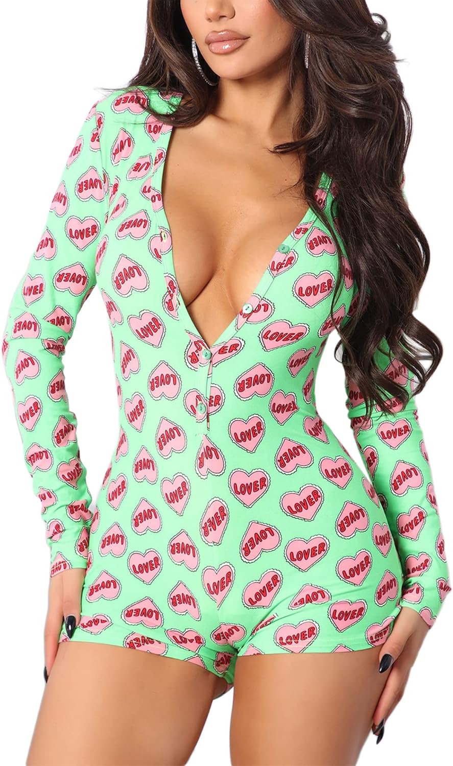 Springcmy Women Christmas V-Neck Shorts Jumpsuit One Nigeria Ubuy