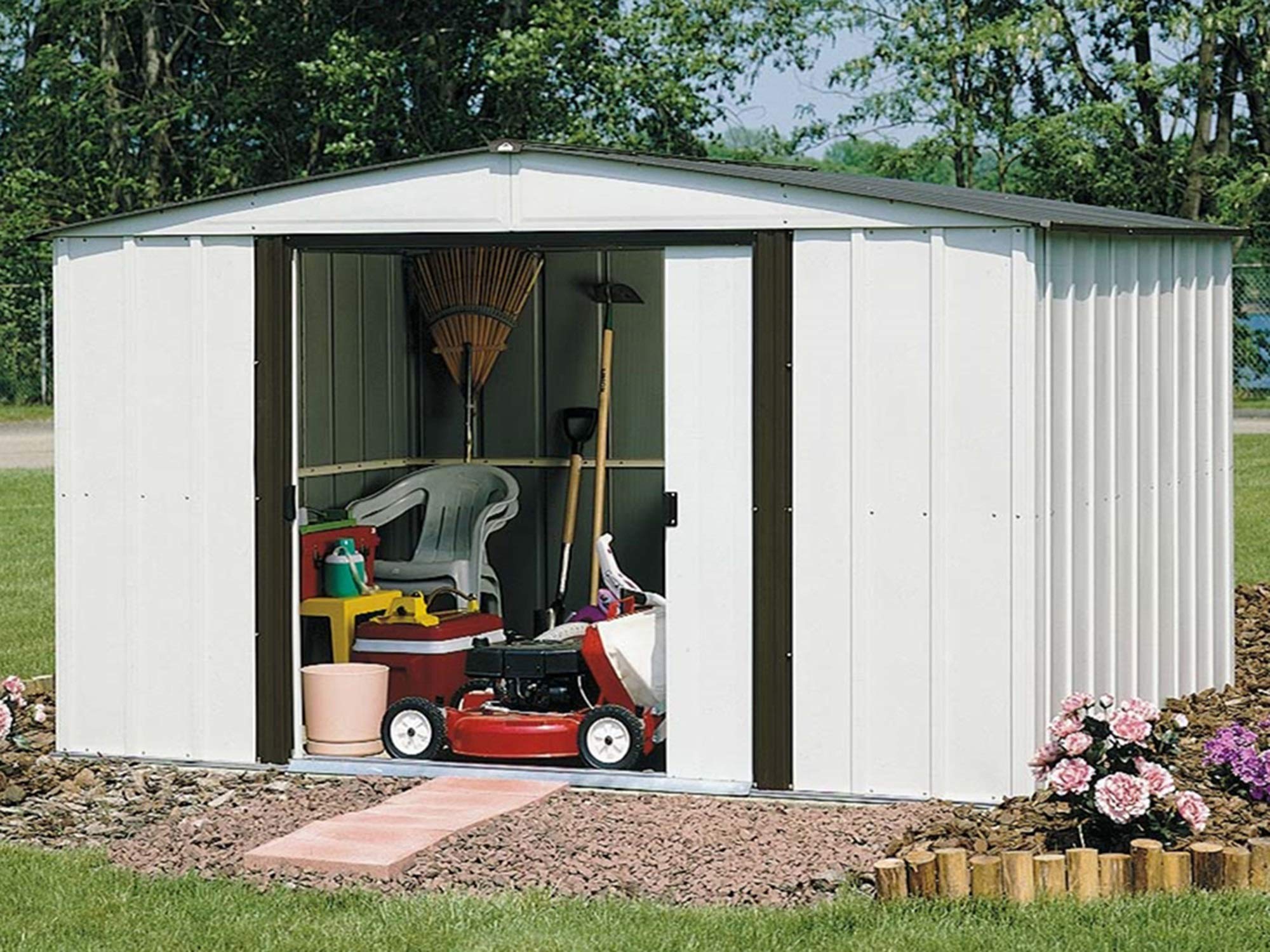 Amazon.com : ARROW 10' x 8' Newburgh Eggshell with Coffee Trim Low