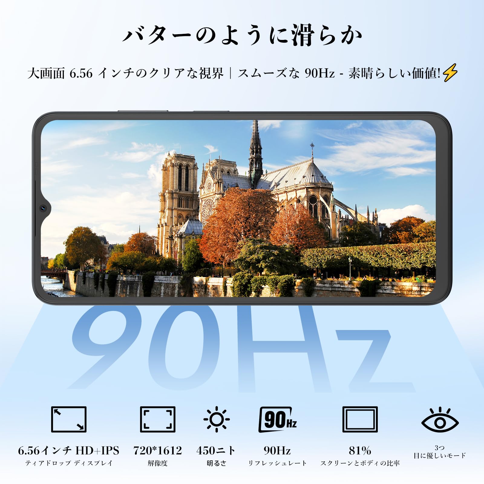 Amazon.co.jp: OSCAL Flat2 Android15 スマートフォン本体 14（6+8）GB