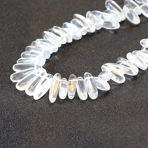 Cuentas de cristal real para hacer joyas (0.6-1 pulgadas), 70 cuentas de piedra natural, varios puntos de cristal de amatista perforados para