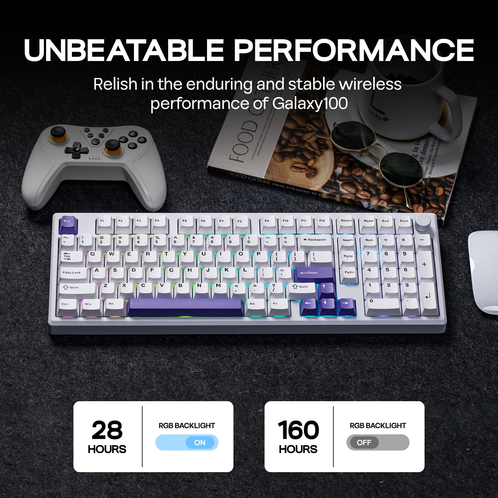 Amazon | EPOMAKER Galaxy100 QMK/VIA対応 ワイヤレスメカニカル