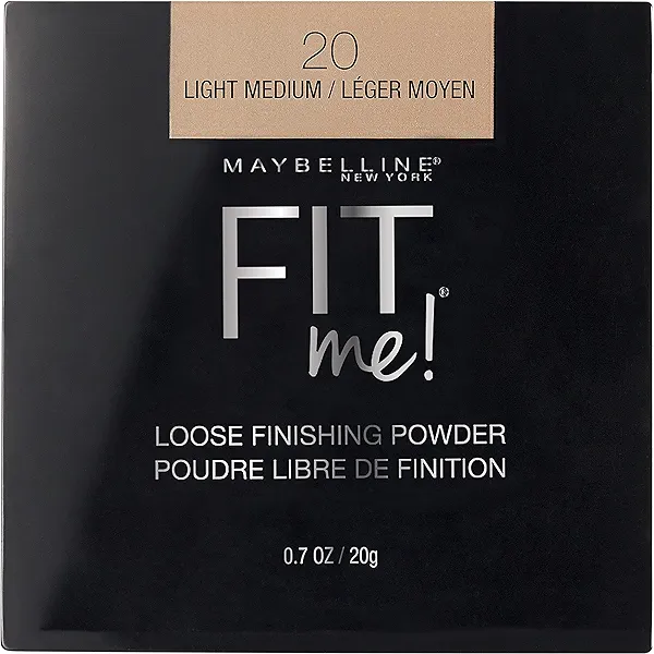 Maybelline Fit Me Loose Setting Powder, Face Powder Makeup & Finishing Powder, Light Medium, 1 Count
