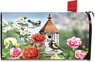 Home Sweet Birdhouse Spring Magnetic Mailbox Cover Standard Briarwood Lane
