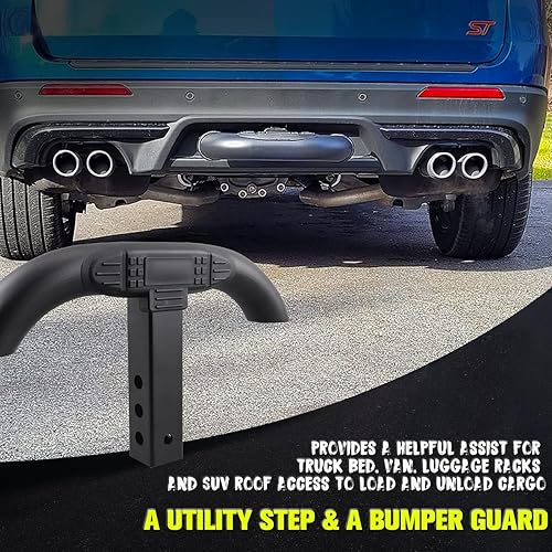 Miniatura 5 de Chelhead Protector de parachoques universal resistente para camión de remolque y SUV, soporte de enganche para receptor estándar de 2 pulgadas,