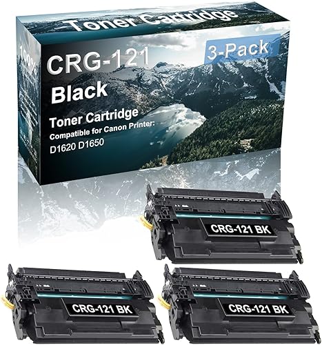 Miniatura 1 de Paquete de 3 cartuchos de impresora láser compatibles (alto rendimiento) de repuesto para Canon CRG-121 cartucho de imágenes uso para impresora