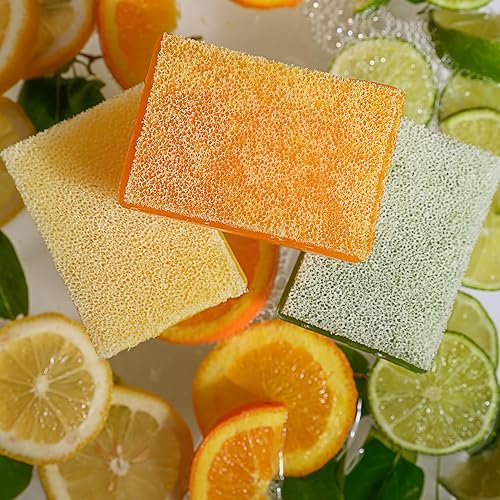 Miniatura 6 de Dixie Belle Scrubby Soap - Jabón de limónlima (paquete de 2), limpiador natural con aroma a cítricos, esponja de limpieza para pinceles, jardinería,