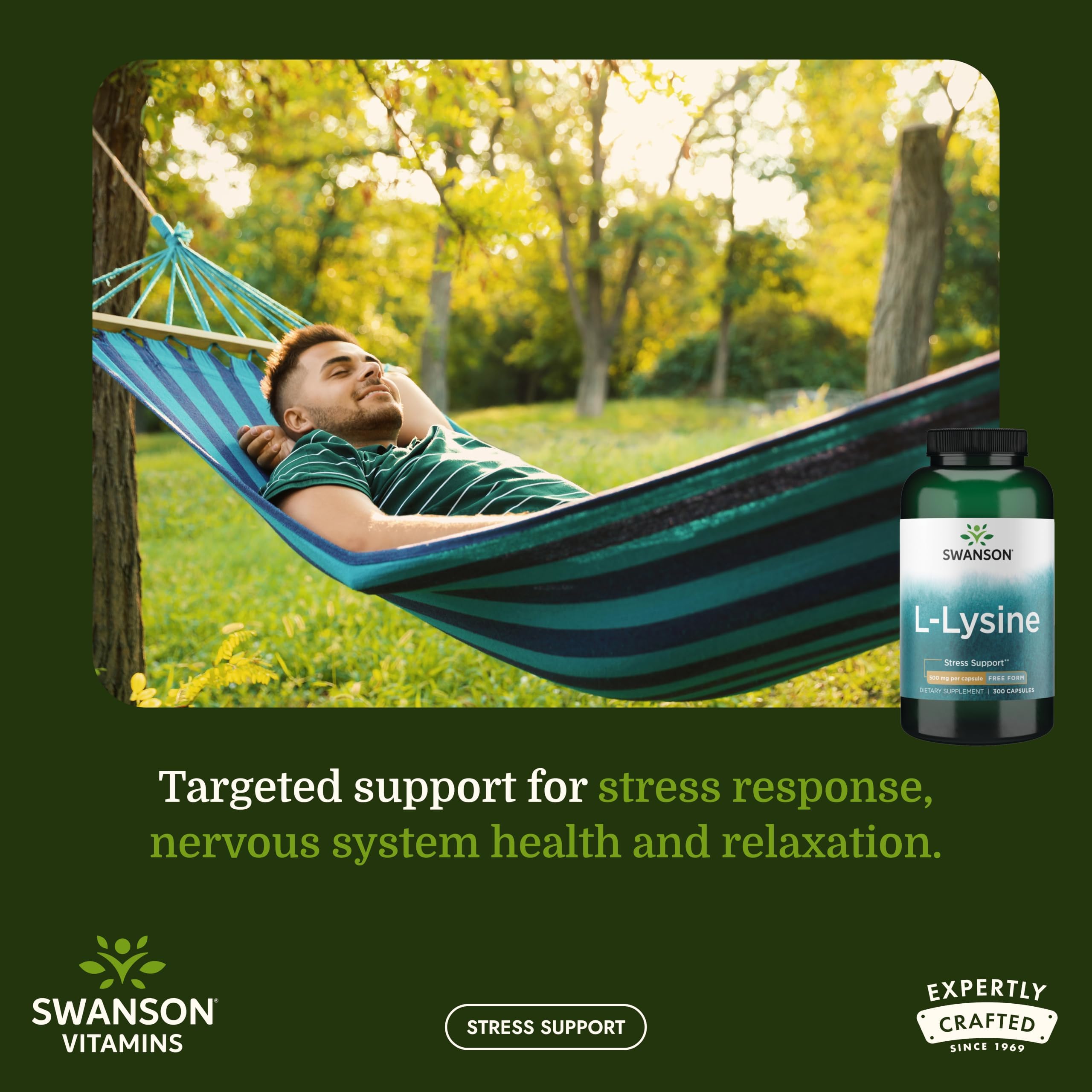 Swanson L-Lysine Amino Acid, 500 mg Free Form, 300 Capsules — Amazon image 2