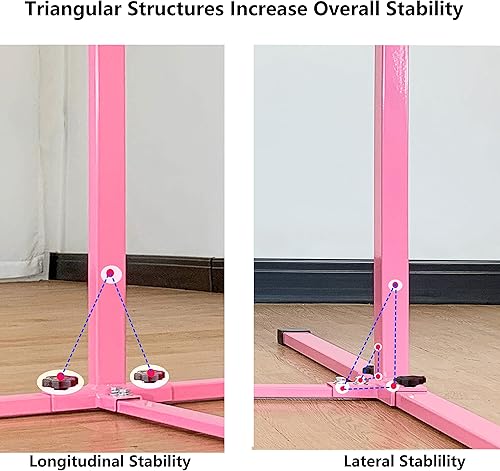 Miniatura 4 de MARFULA Juego de barra de gimnasia para gimnasia, barra horizontal, barra de gimnasia para niños, uso doméstico