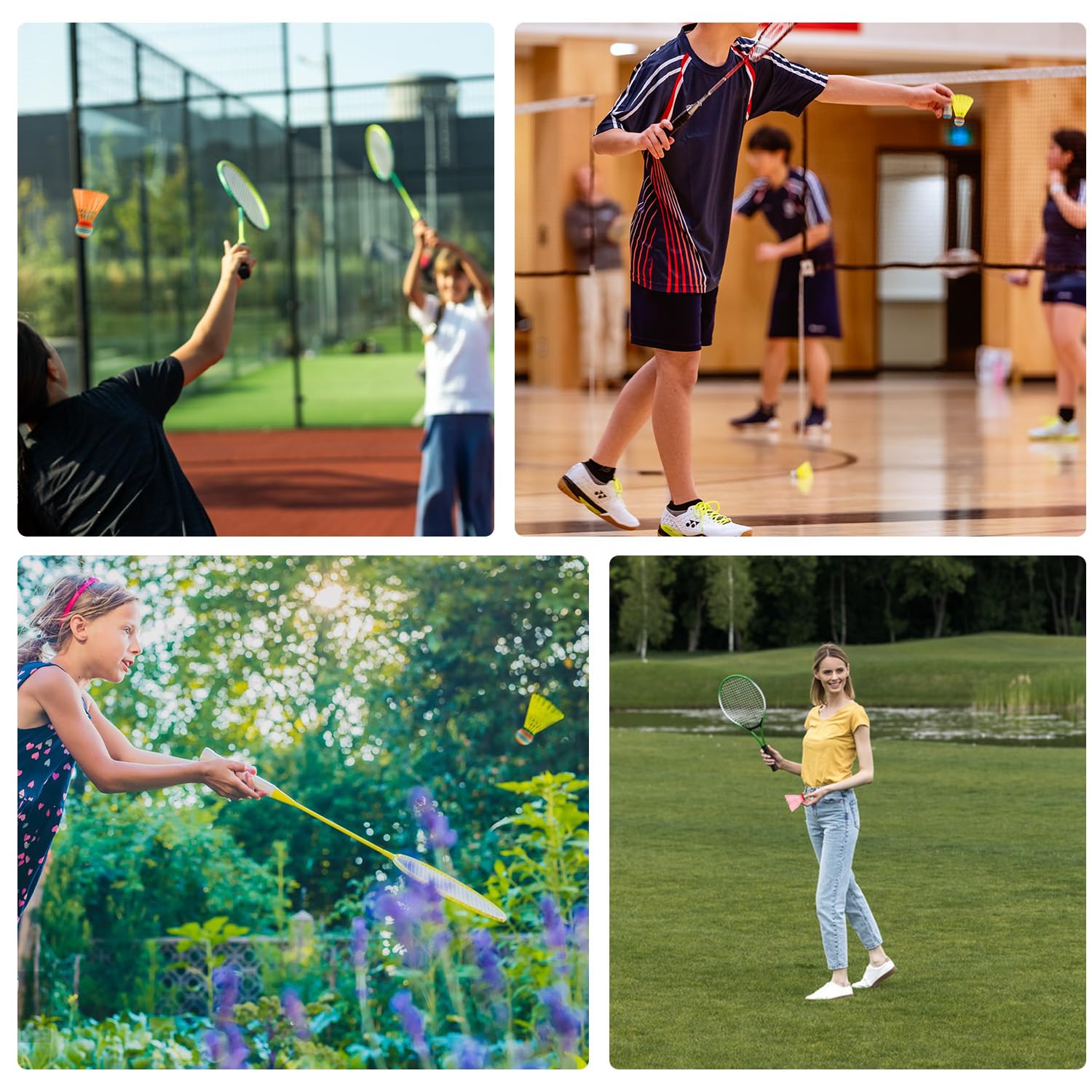 chenyu 20 Pezzi Volano Badminton Volani Plastica Badminton Colori Palline da Badminton Stalla e Durevole Palle di Badminton per Allenamento e Competizione Interni e Esterni Sport