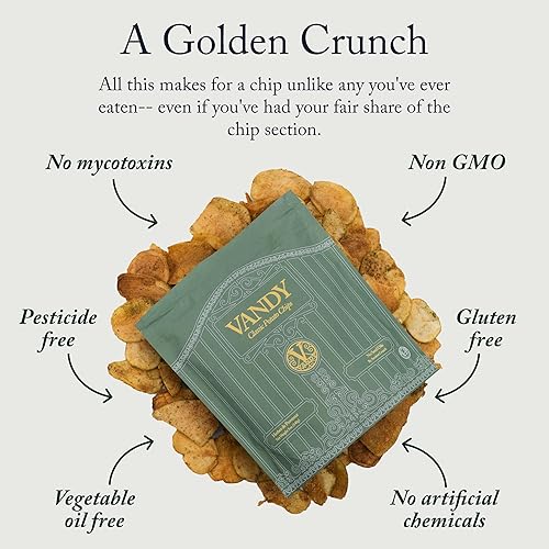 Miniatura 3 de Vandy Patatas fritas fritas – Snacks sin aceite de semilla – Patatas fritas sin gluten – Hecho con papas, sebo de carne alimentado con hierba, sal