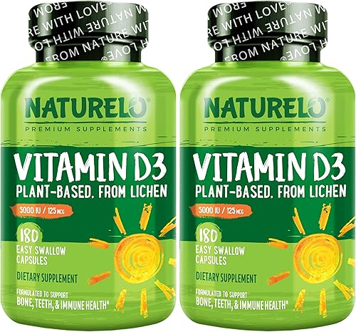 Vista 9 de NATURELO Vitamina D - 5000 UI - A base de plantas a partir de liquen - Suplemento D3 natural para el sistema inmunológico, apoyo óseo, salud