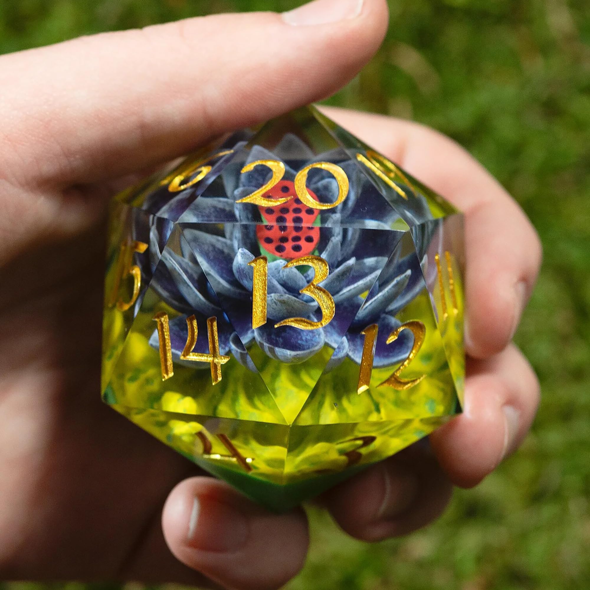 Amazon | 54mm d20 MTG Black Lotus Spindown | ダイス・サイコロ