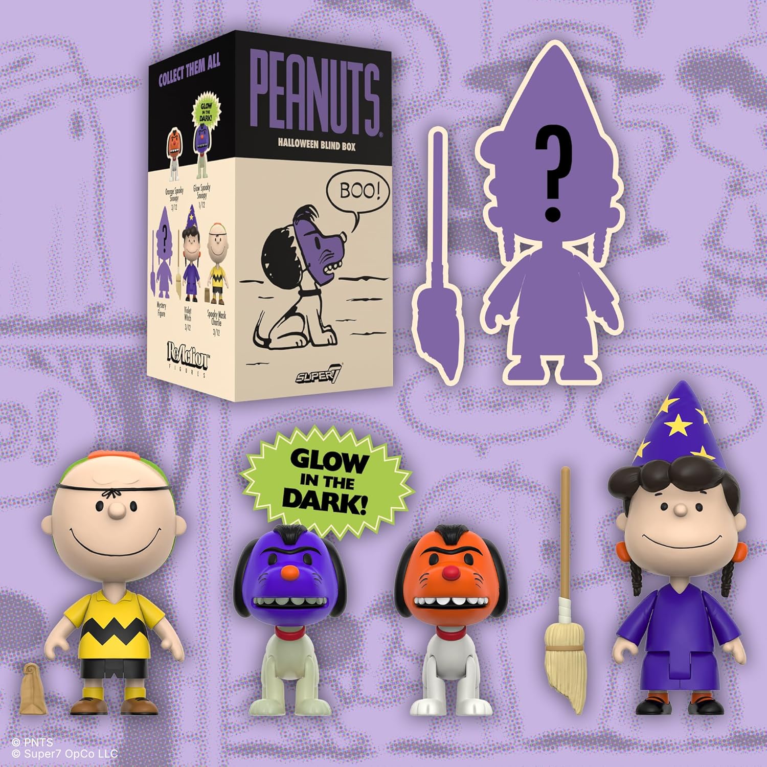 Super7 Peanuts Halloween Blind Box Flat - (12 Pack) 3.75" Peanuts Action Figures - Classic Cartoon Collectibles and Retro Toys - Image 7