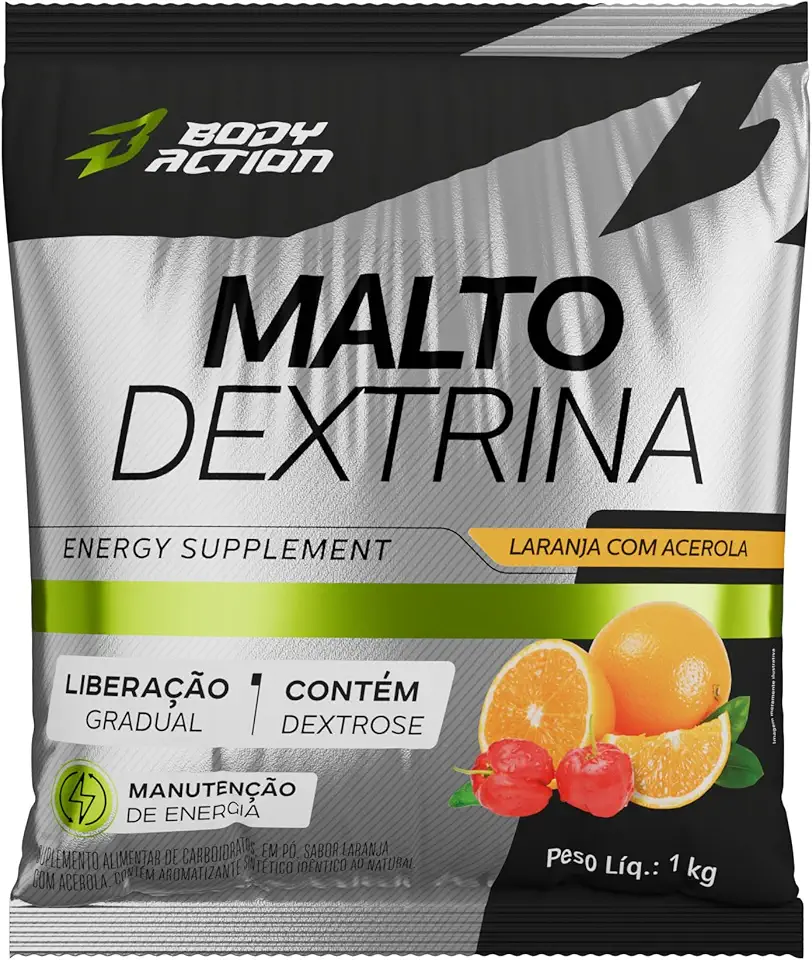 Maltodextrina 1Kg Sabor Laranja com Acerola Bodyaction
