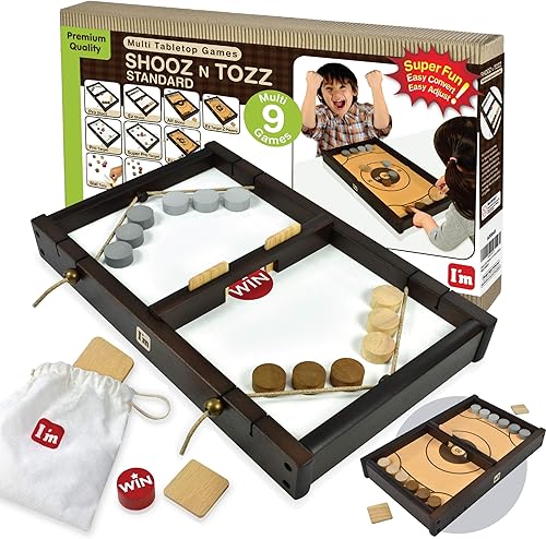 Miniatura 1 de SHOOZ n TOZZ juegos de mesa portátiles de madera para interiores y niños