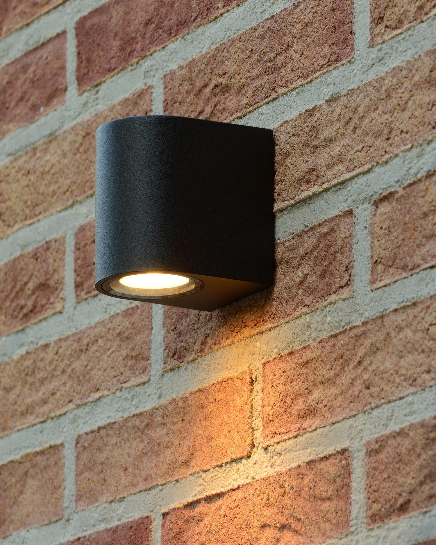 LUCIDE ZARO - Wall Spotlight/Wall Light Indoor/Outdoor - 1xGU10 - IP44 - Black - Image 4