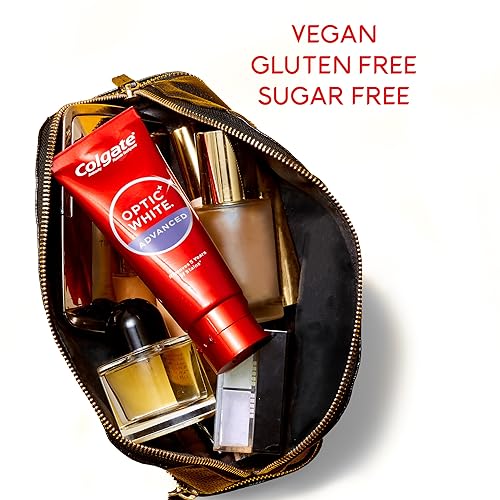 Miniatura 9 de Colgate Optic White Advanced - Pasta de dientes blanqueadora dental helado fresco 32 onzas paquete de 3