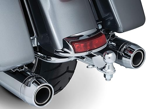 Miniatura 3 de Kuryakyn 7657 Accesorio de motocicleta: enganche receptor con bola de enganche de remolque de 1-7/8" de diámetro para motocicletas Harley-Davidson
