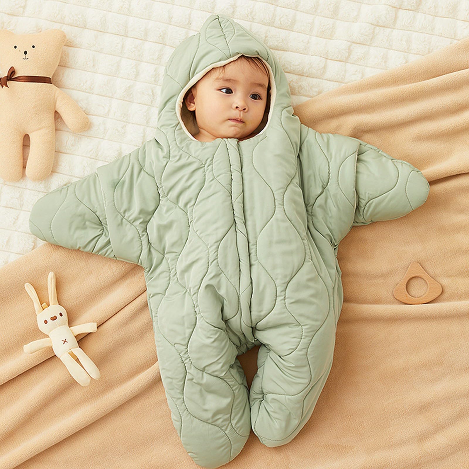 Lindo traje de nieve para bebés y niños recién nacidos, abrigo de invierno para niñas, ropa para niños pequeños