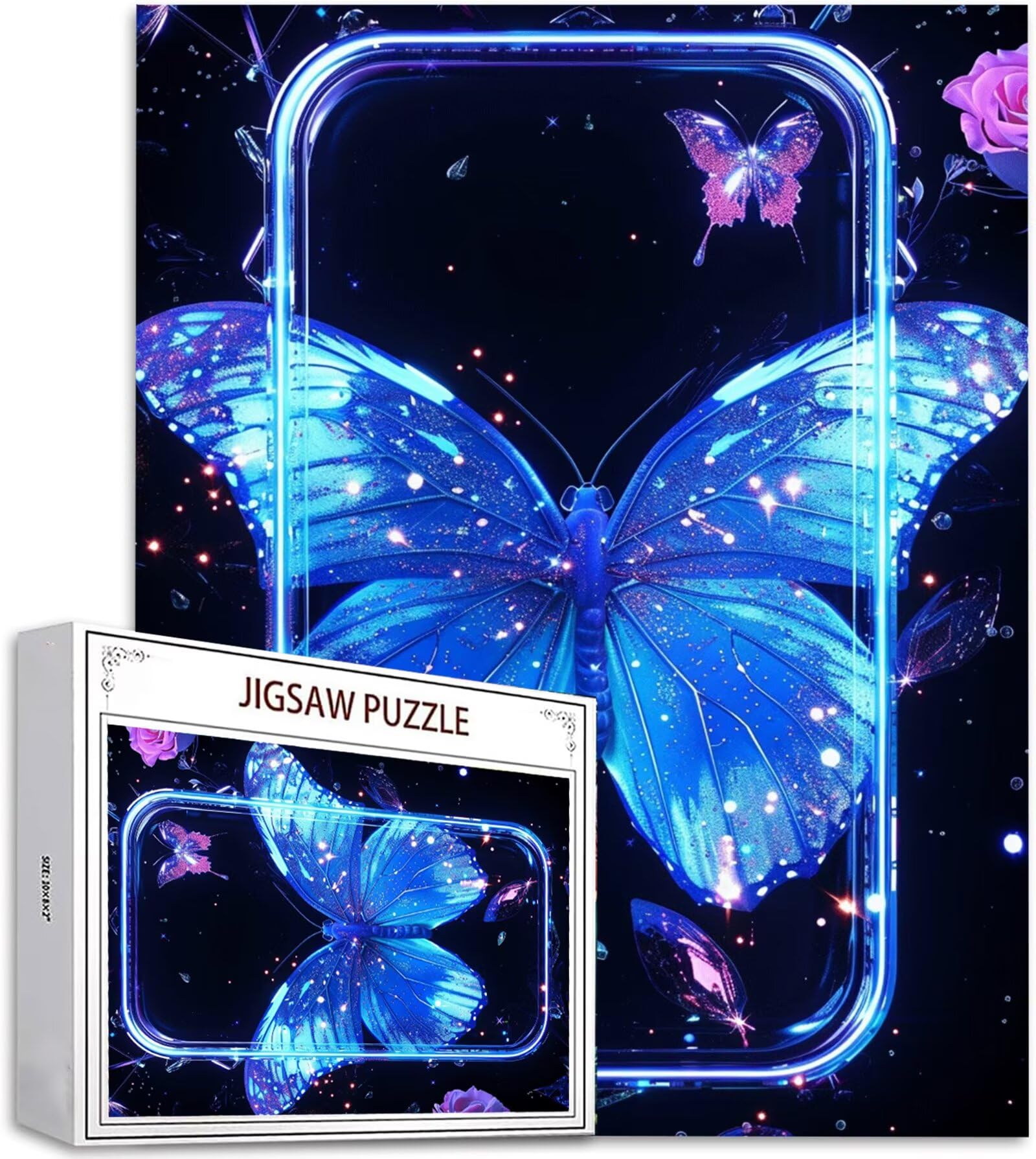 Puzzle 5000 Pezzi, 3 4 5 Anni Puzzle Sogno 6 7 8 Anni Giochi Educativi Sostenibili Con Motivi Per Adulti Da Gioco in Legno Di Alta Qualità Jigsaw Farfalla per Gioco Familiare, Regalo Natale H-5210