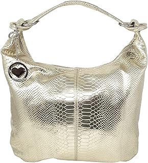 Chicca Borse Bag Borsa a Spalla in Pelle Made in Italy 45x35x4 cm