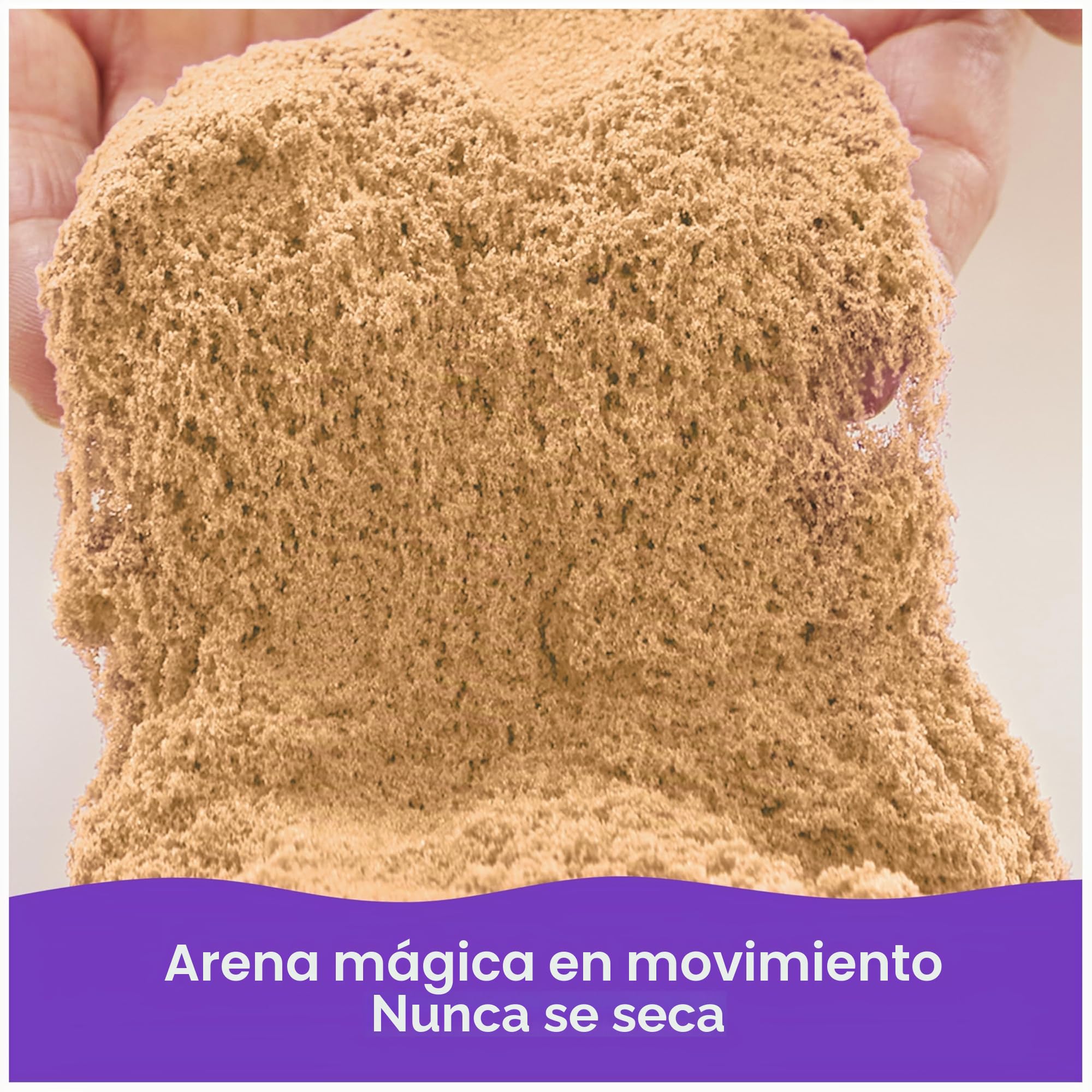 Kinetic Sand 5 kg – Arena cinética mágica Original de Suecia, marrón Natural, conocida en Jardines de Infancia, para Juegos en Interiores relajados y creativos para niños a Partir de 3 años