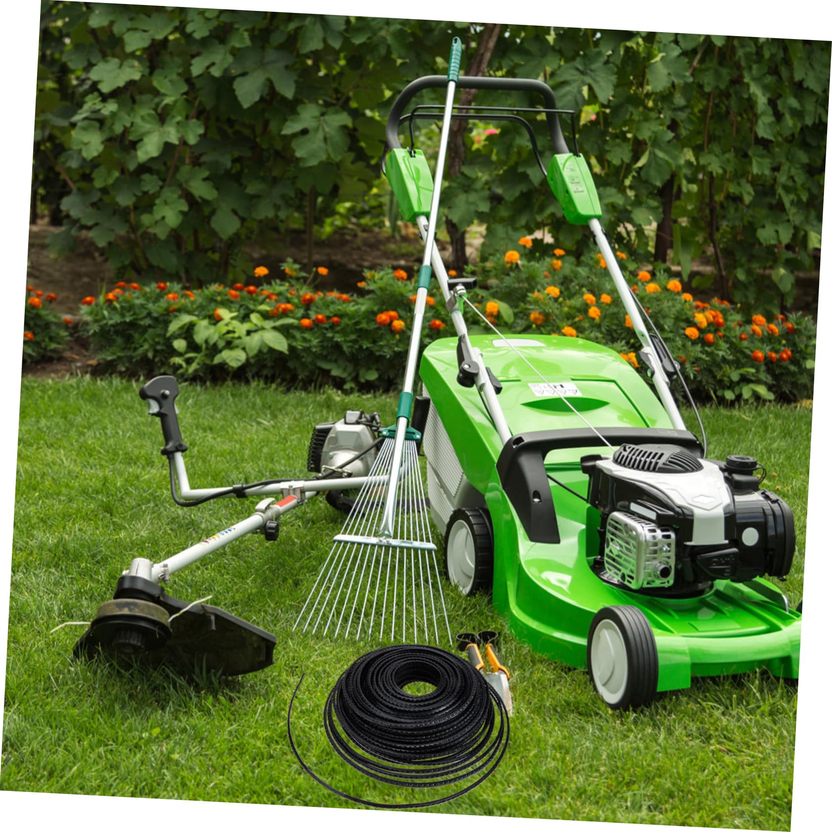 Hilo de Corte, Línea de Acero Negro, Fácil de Instalar y Cambiar, Accesorio para Jardín y Recortabordes
