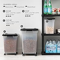 Vista 10 de Iris Contenedor para alimento de perro de estructura hermética, Individual, Negro