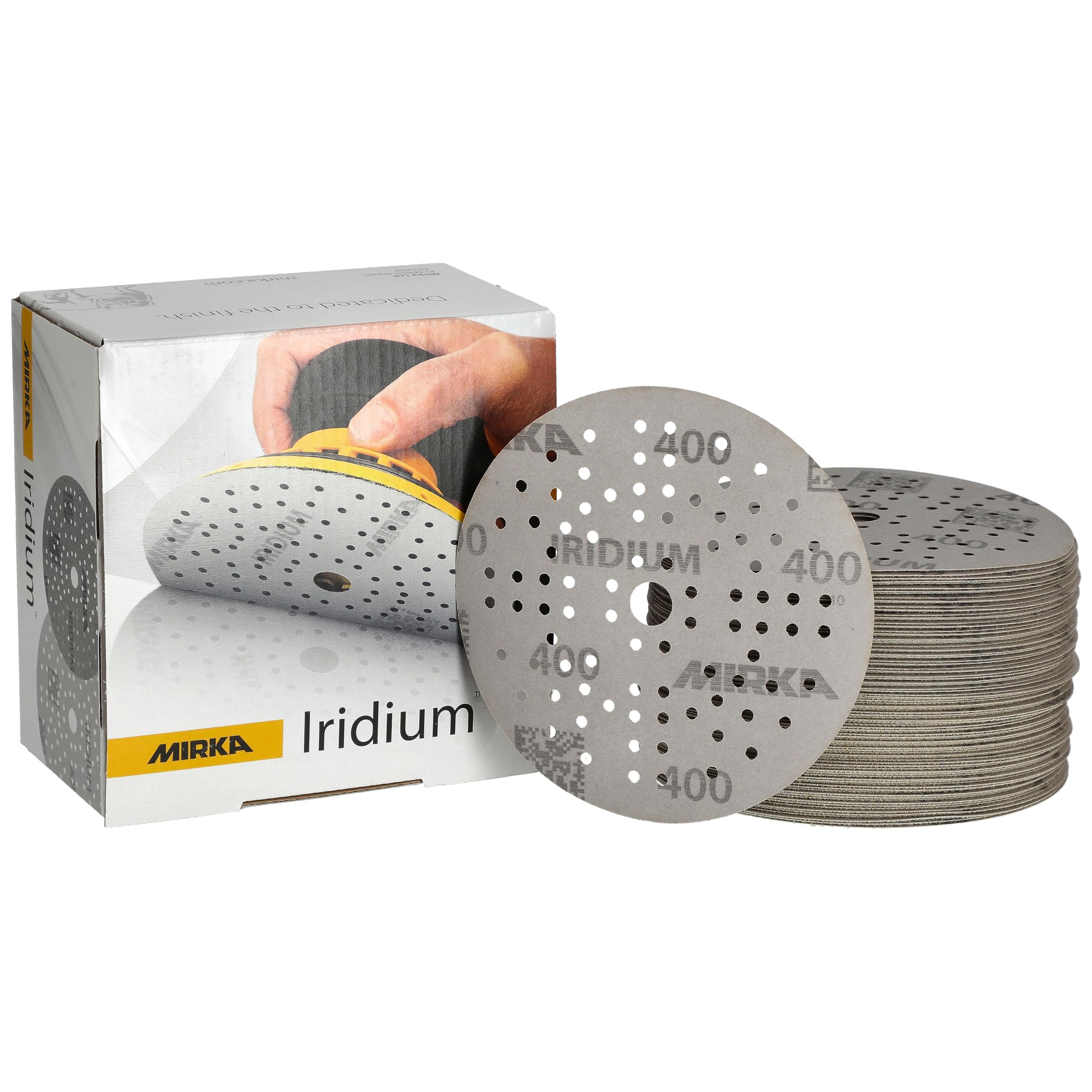 Mirka Abrasive sheets Iridium Sandpaper Ø 125mm Hook & Loop Grit 400