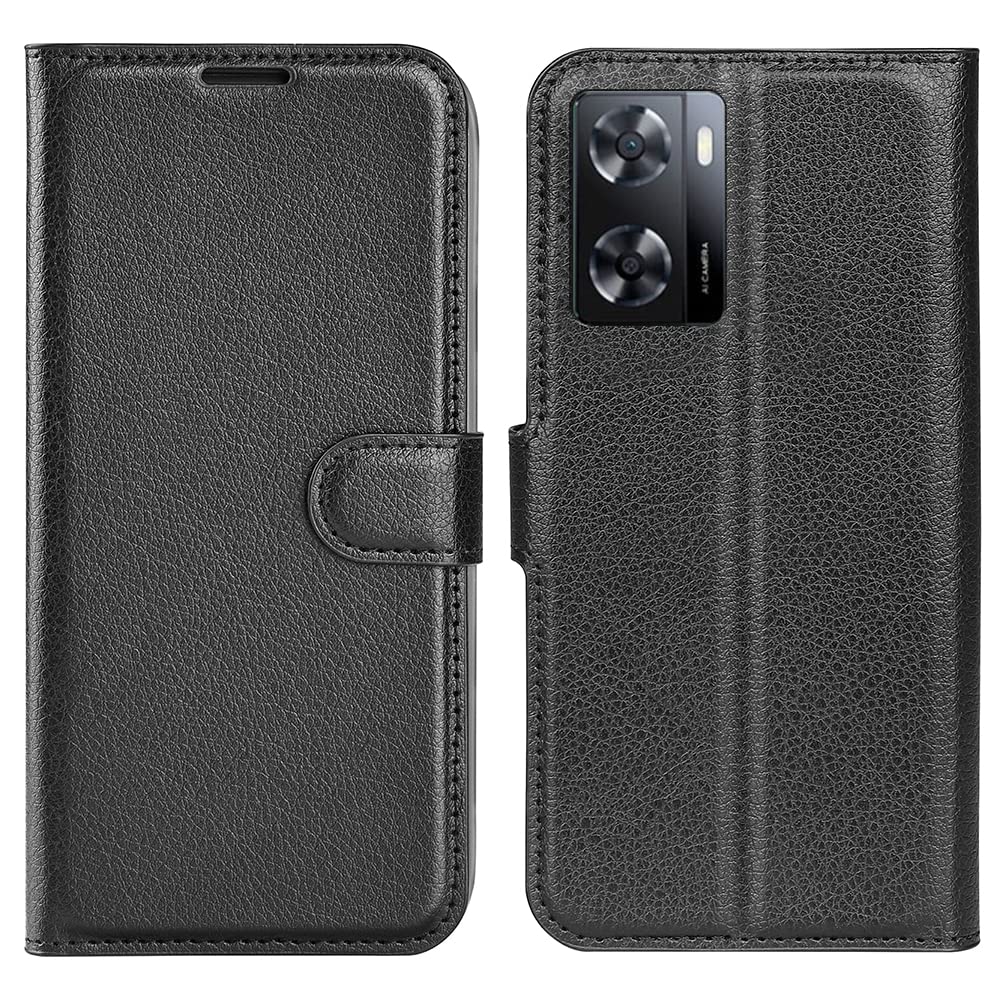 SEAHAI Cover Portafoglio In Pelle Per Oppo A57s / A57 4G - Con Slot Carte, Cavalletto E Blocco RFID - Marrone