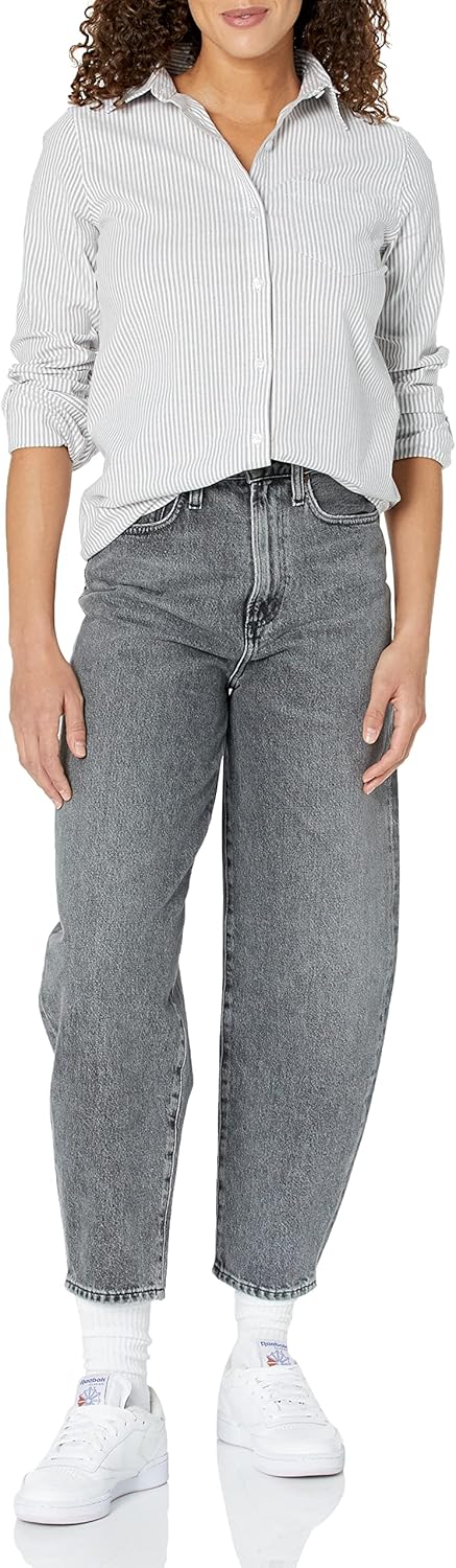 Amazon Essentials Women's Long Sleeve Button Down Stretch Oxford Shirt (Available in Plus Size) - Image 4