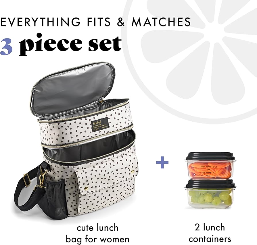 Amazon.com: Fit & Fresh Westminster Dual-Compartment Insulated