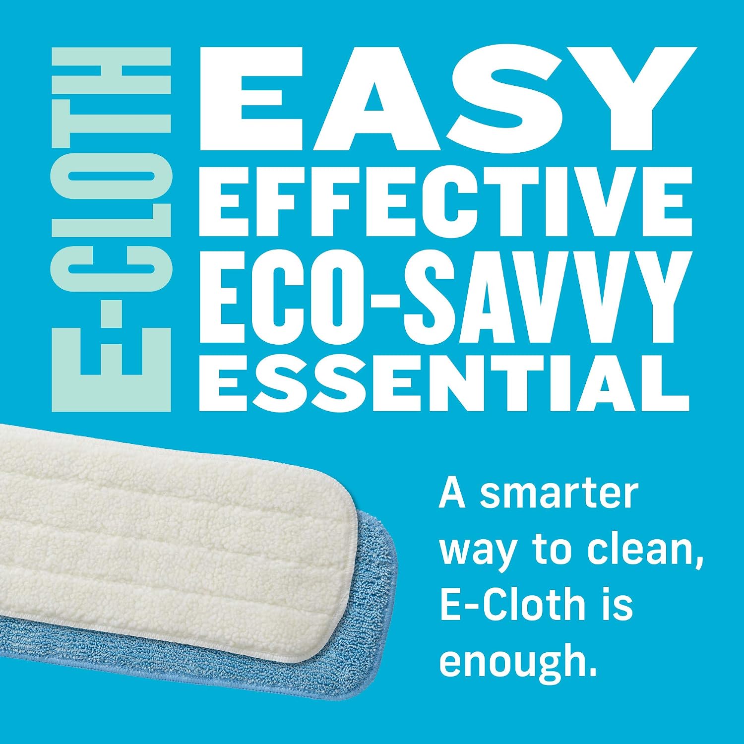 E-Cloth Deep Clean Mop Head Variety Pack, Blue & White, 2 Pack