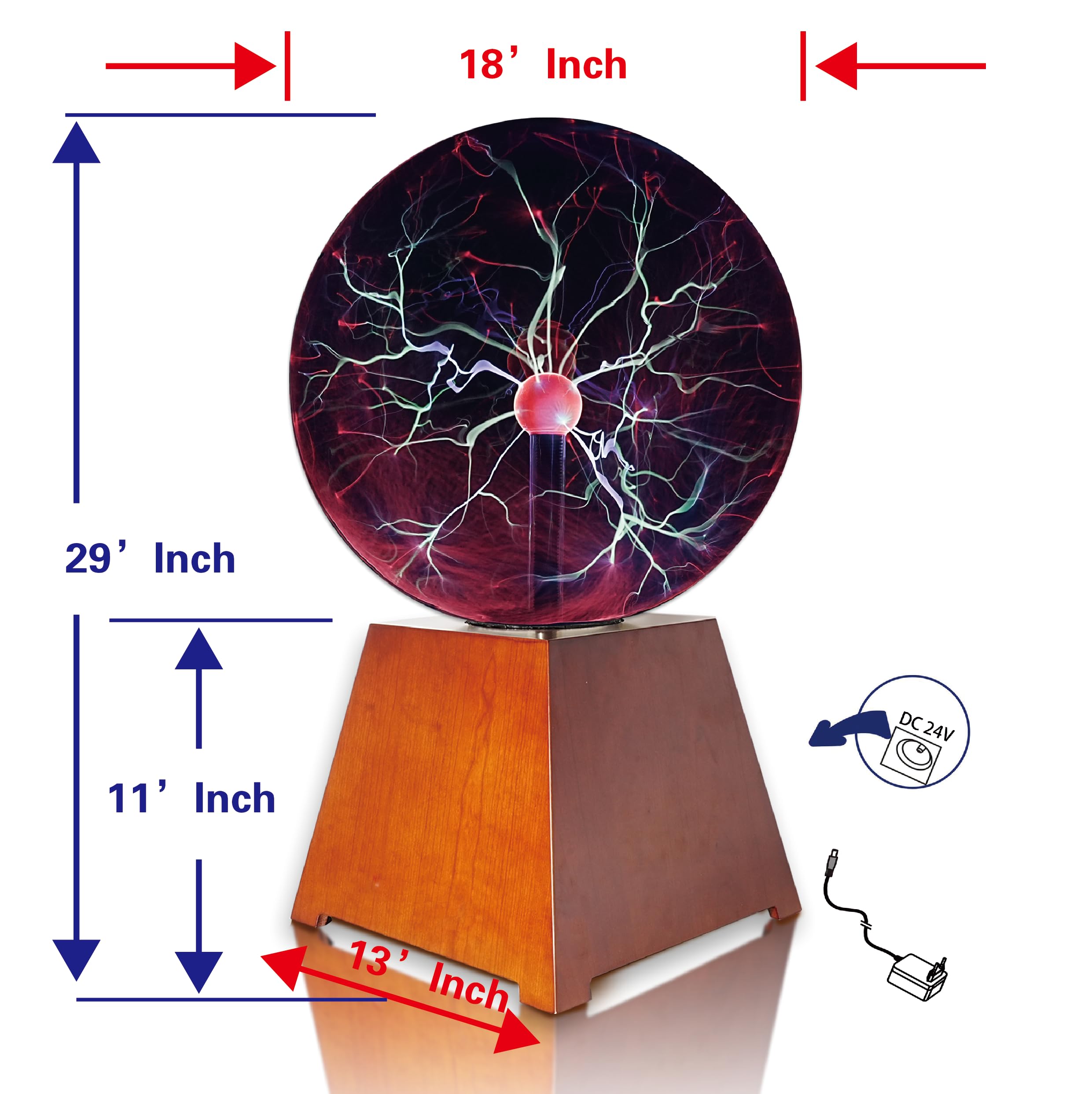 18-Inch Plasma Ball，Plasma Globe ，Flashmen Plasma Disc Science