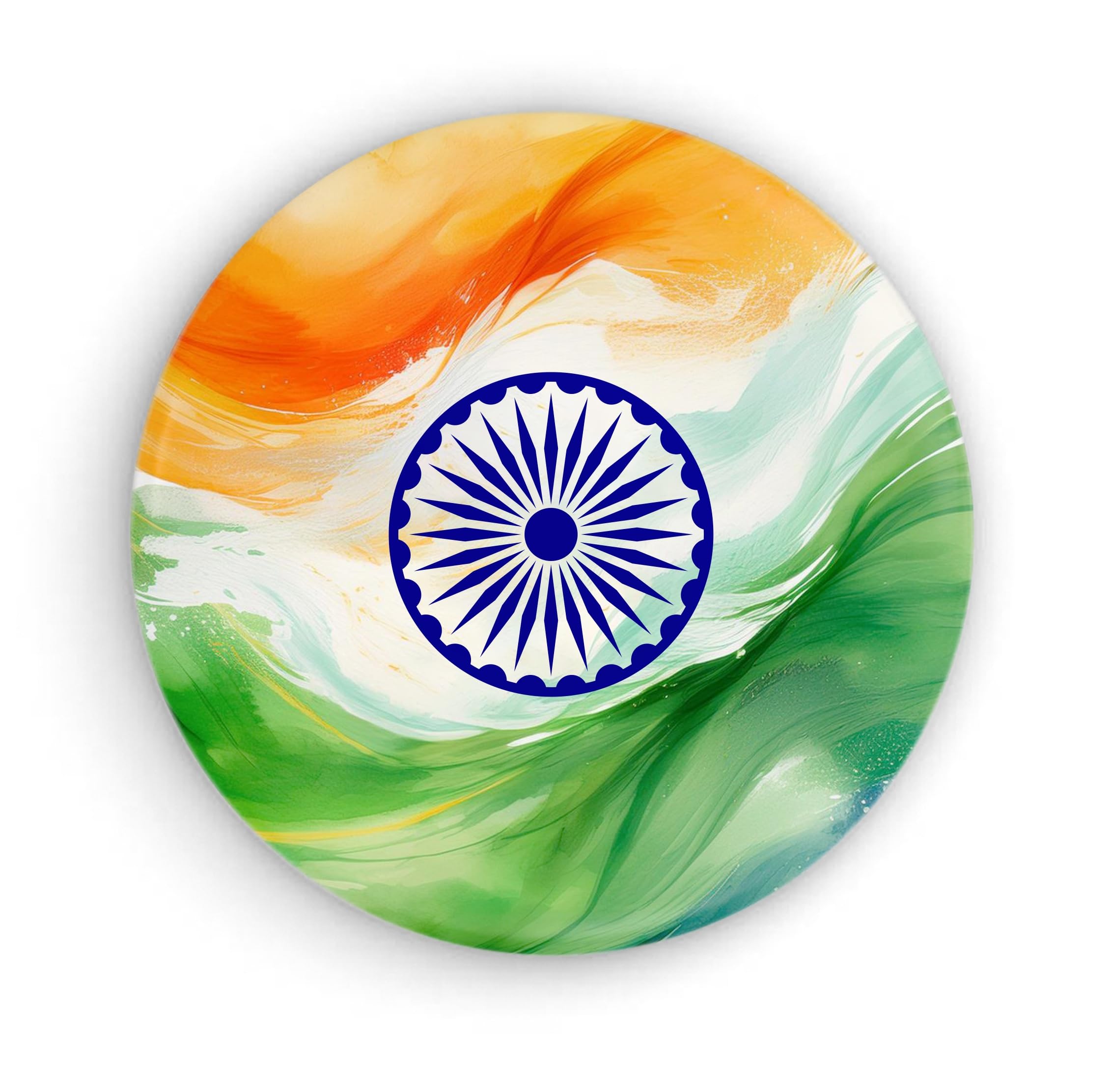India Flag Badge | Glossy Laminated | Button Pin Badge | Independence Day/Republic Day Accessories-image-40