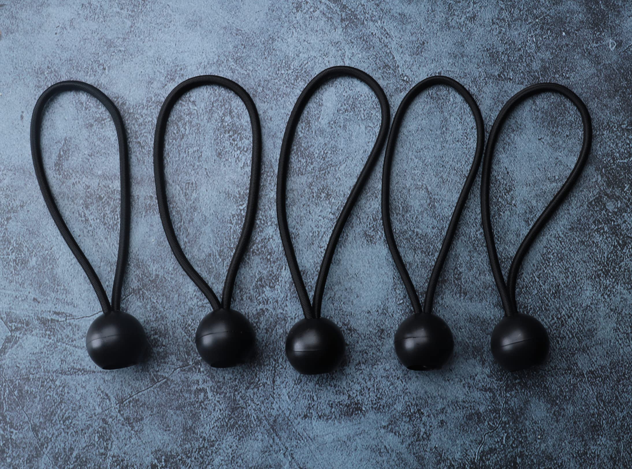 100 Stück Bungee-Seile Mit Ball – 15 Cm, Elastisch, Für Planen, Zelte & Kabel