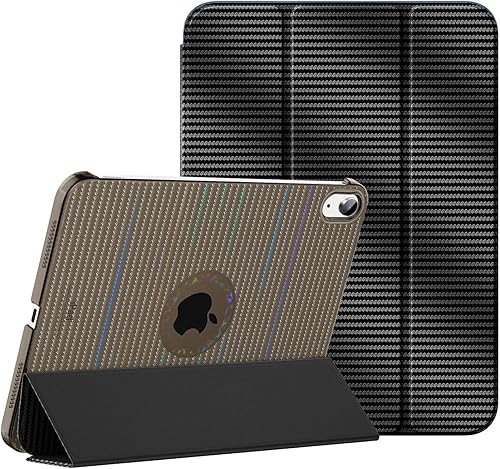 Vista 245 de MoKo Funda para iPad (A16) de 11ª generación de 11 pulgadas 2025, funda para iPad de 10.9 pulgadas 2022, carcasa trasera translúcida de Plateado