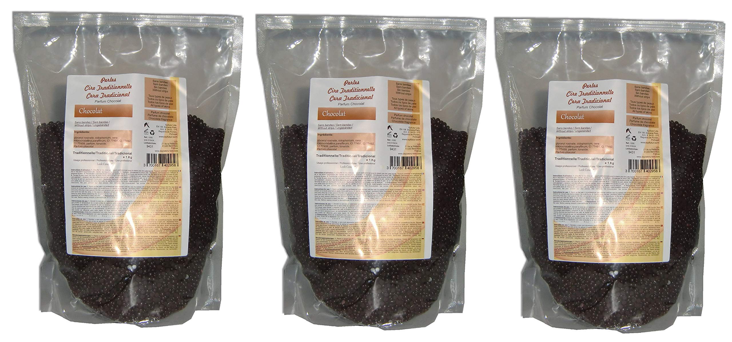 Storepil 3 kg Tradycyjne koraliki woskowe do depilacji czekoladowe