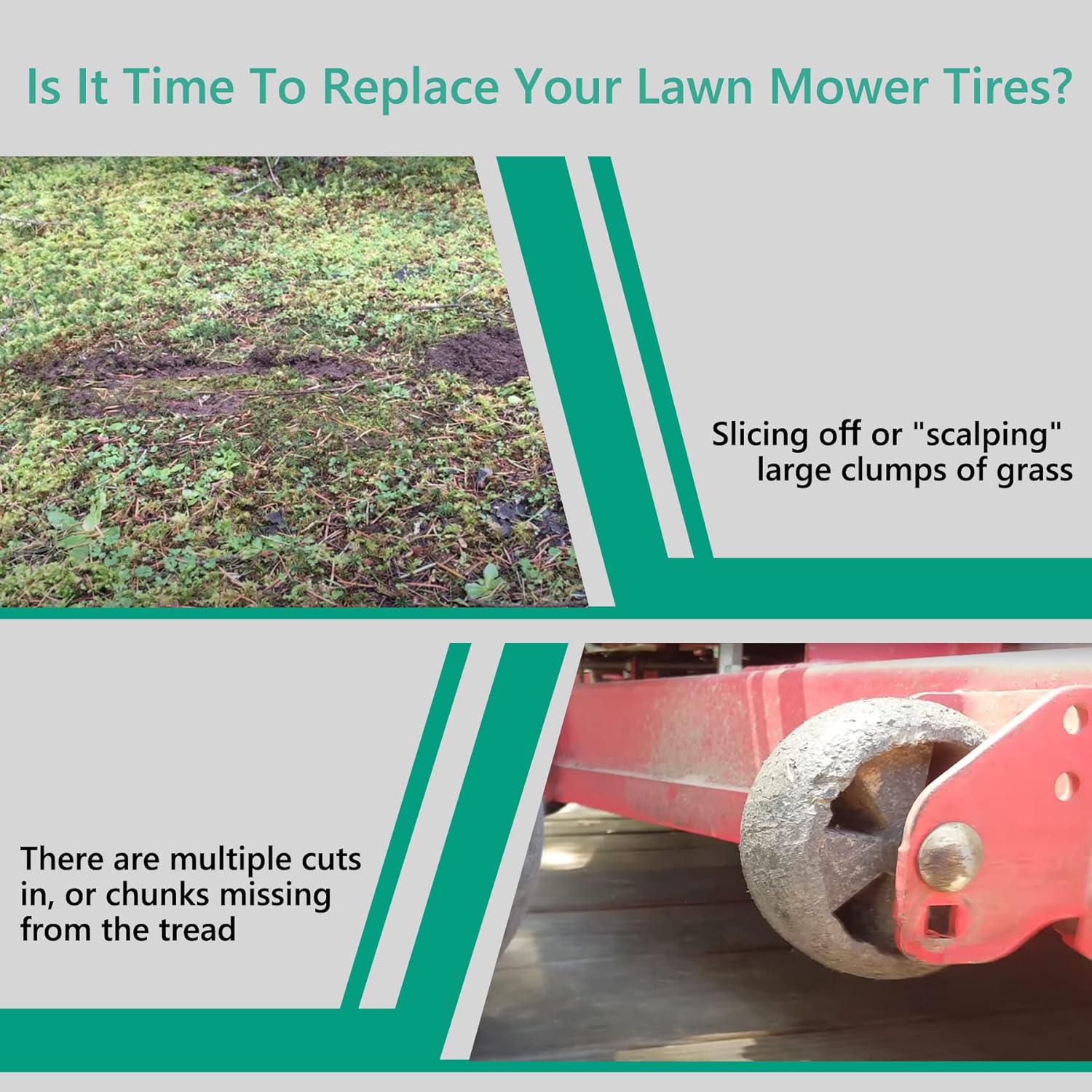 Deck Wheel Kit 4PCS, Compatible with John Deere 48" 54" 60" 72" Deck Lawn Mowers, Replace Part# AM125172