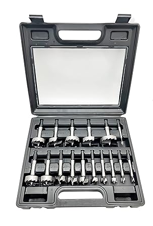 مجموعة Forstner Bit Set 16Pcs Hex Shank ، مجموعات مثقاب خشبية مع ساق متعددة الجوانب