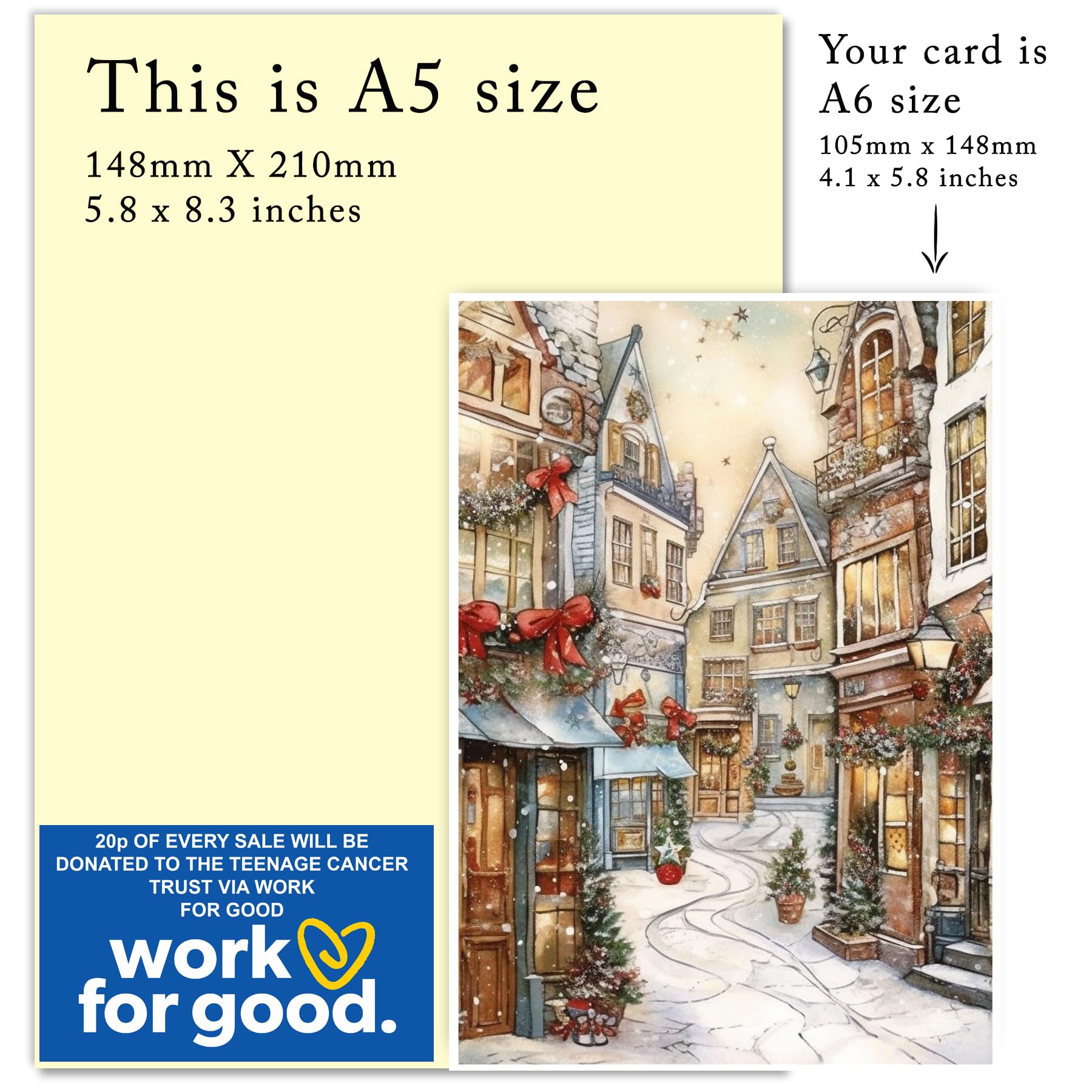 Christmas Cards Boxed, Red and warm colors, 105mm x 148mm - Image 4