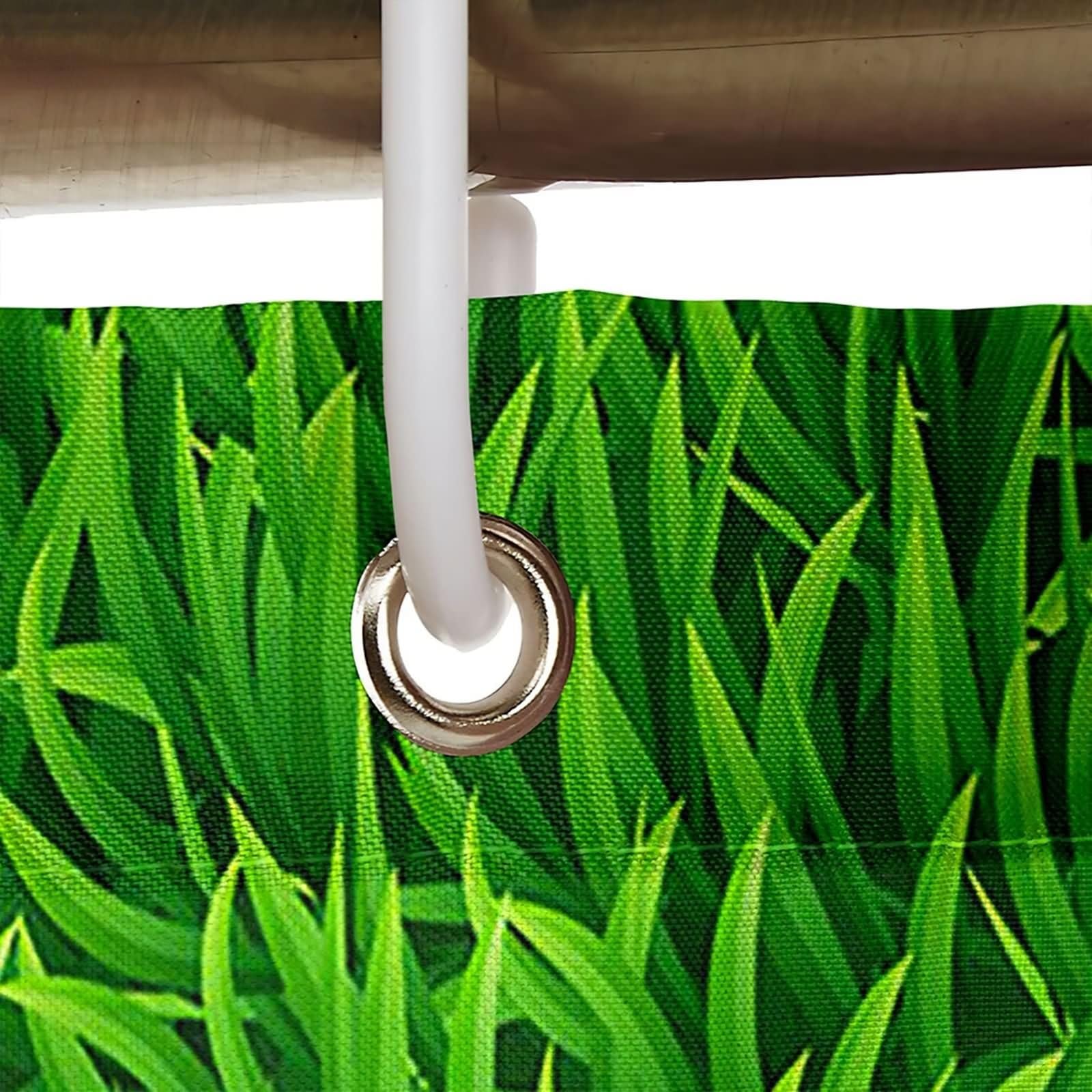 Duschvorhang 180X200, Duschvorhang Polyester Grün Wiese Duschvorhang für Damen