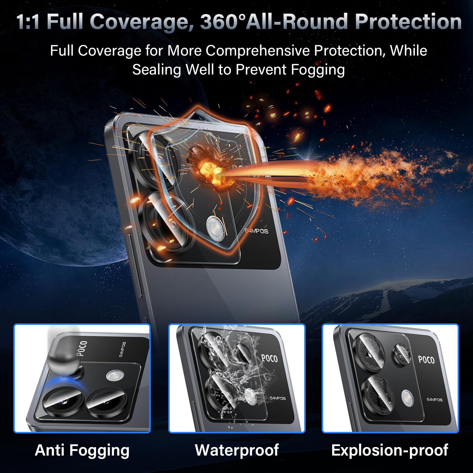 Vetro Temperato Per Xiaomi Poco X6 5G E X6 Pro - 3 Pezzi, Anti-Graffio 9H, Trasparente, Facile Applicazione - Foto 10