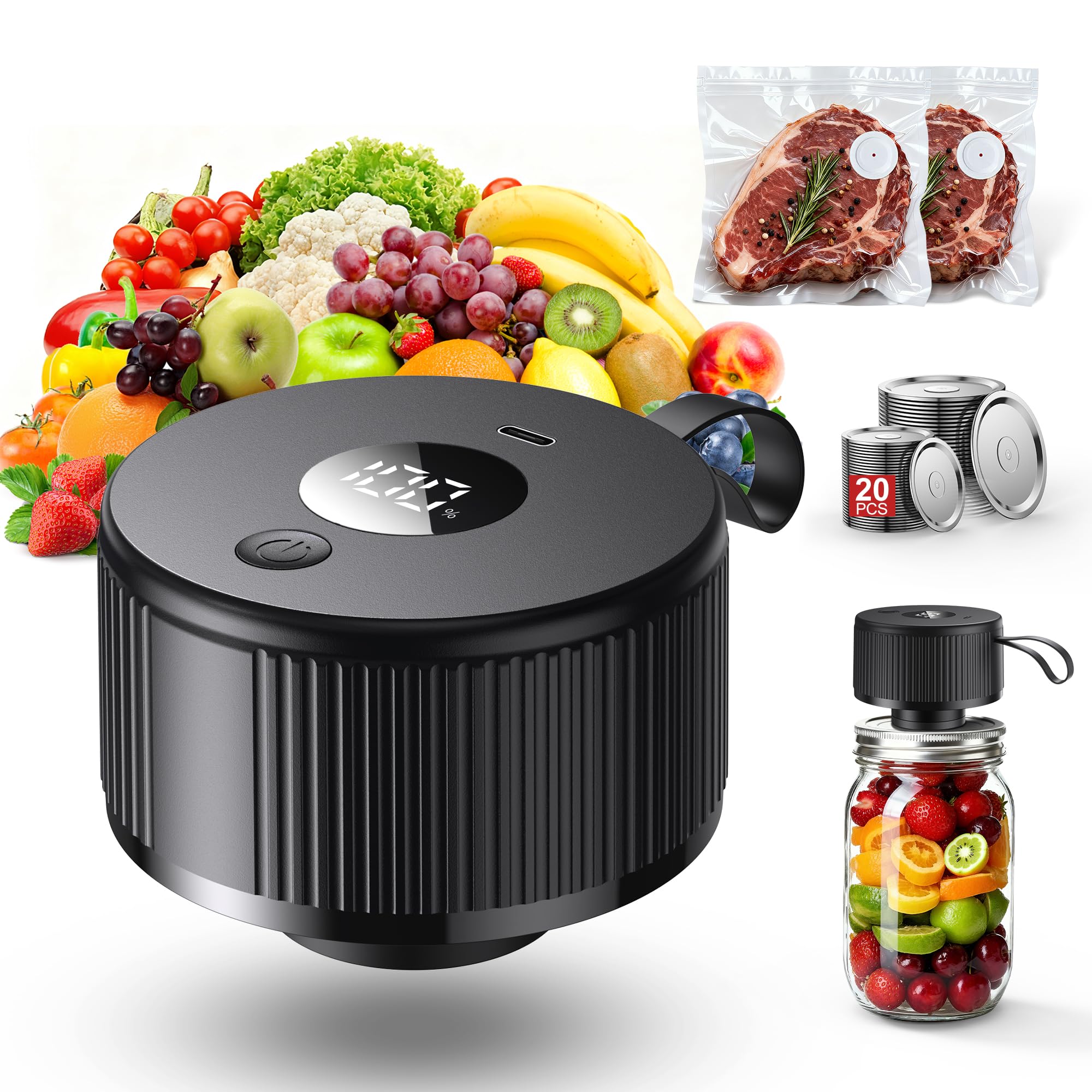 Auletor Electric Mason Jar Vacuum Sealer