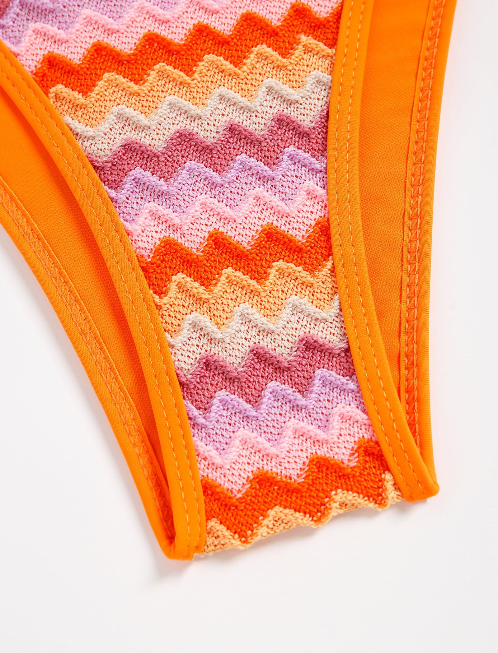 ZAFUL Conjunto de Bikini para Mujer, diseño con Textura Tejida, Sexy, Estilo brasileño, de Dos Piezas, Traje de baño