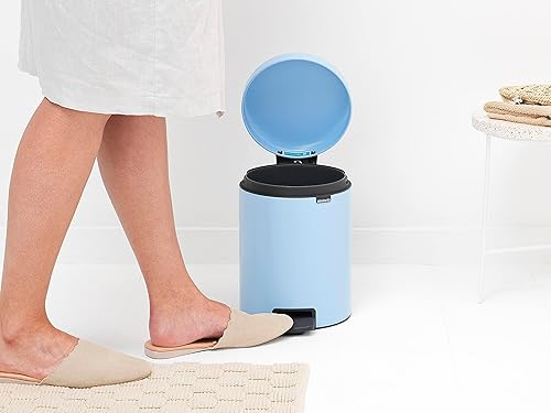 Miniatura 4 de Brabantia New Icon Step - Bote de basura (1.3 galonesazul de ensueño) con cierre suave, cubo extraíble