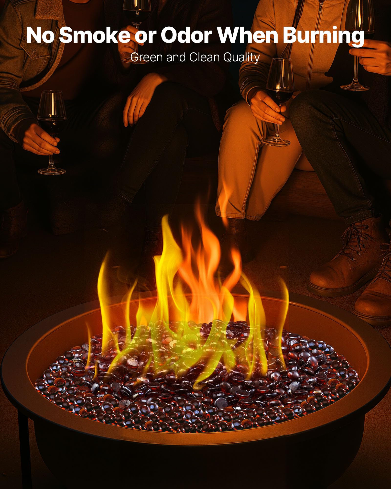 VEVOR Fire Glass - Sparkle Your Fire Pit! -4
