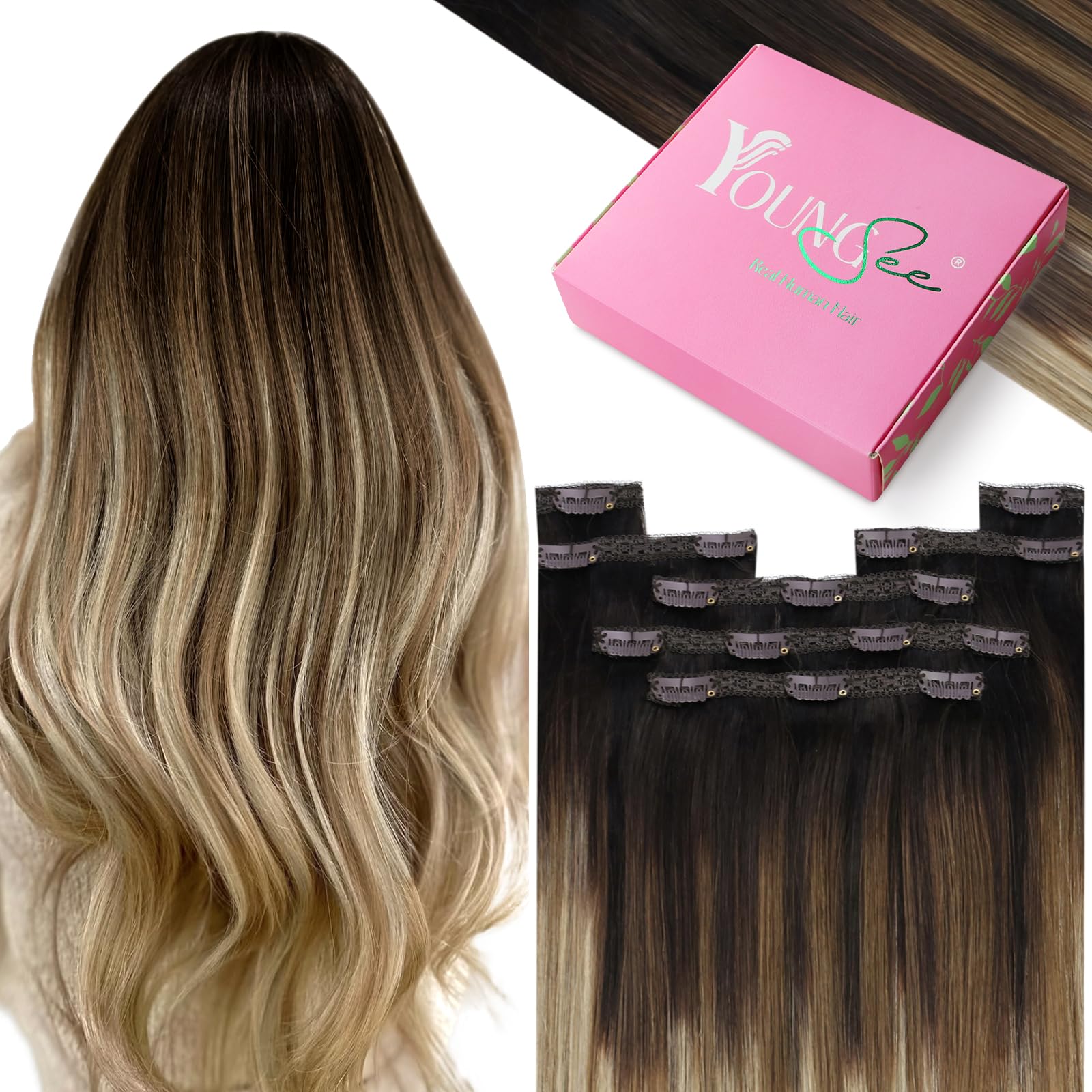 YoungSee Tape Hair Extensions Platinum Blonde 16In Tape in Hair Extensions Real Human Hair for Women 20pcs 50g Easy to Wear Hair Tape-in Extensions Blonde — view 66